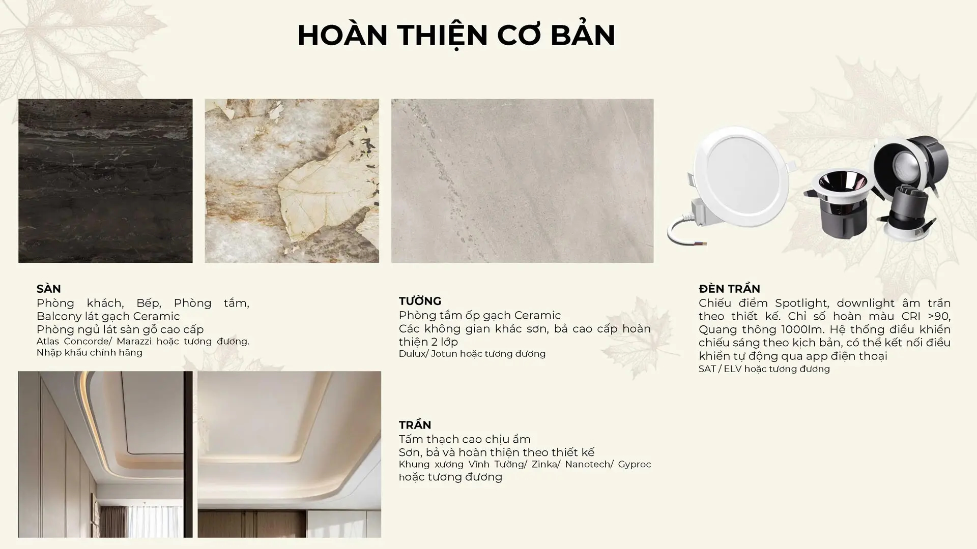 Gói hoàn thiện cơ bản shophouse Noble Palace Tây Thăng Long