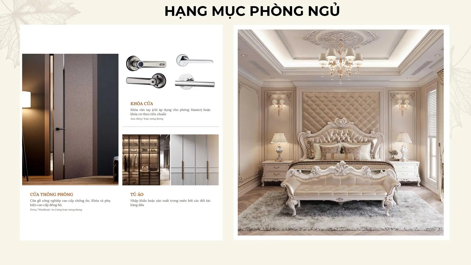 Hạng mục phòng ngủ