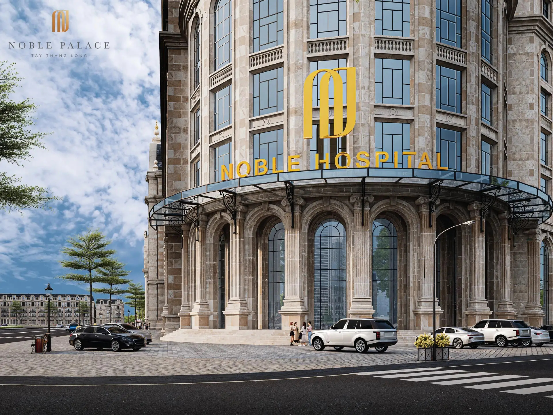 Phối cảnh lối vào bệnh viện Sunshine Hospital