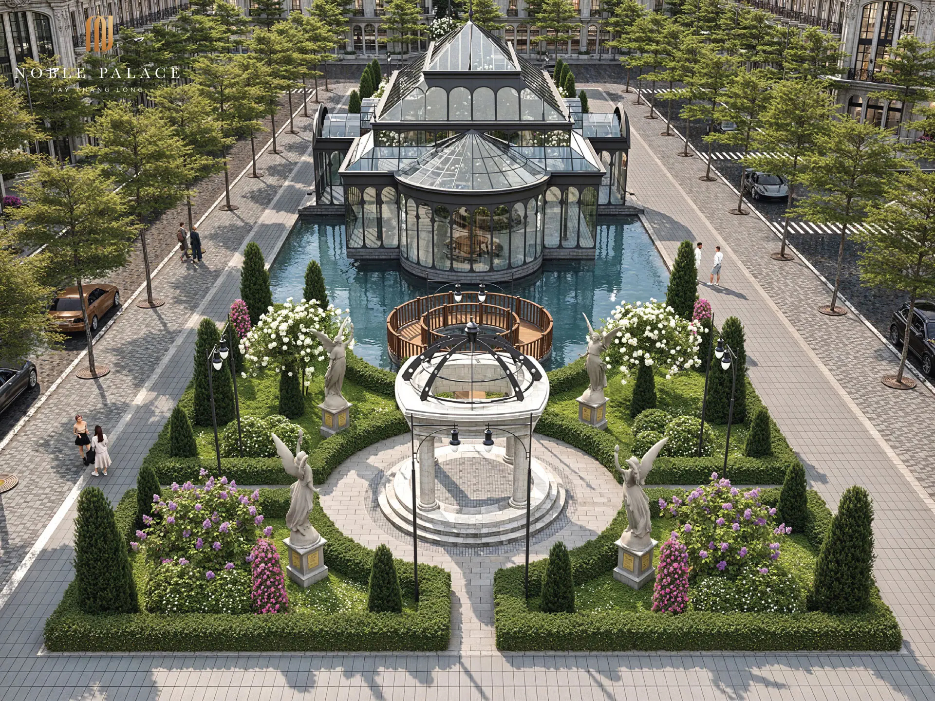 Phối cảnh Regency Clubhouse, tiện ích đặc quyền dành cho cư dân Phân khu Legacy tại Noble Palace Tây Thăng Long, nơi giao lưu của giới tinh hoa.